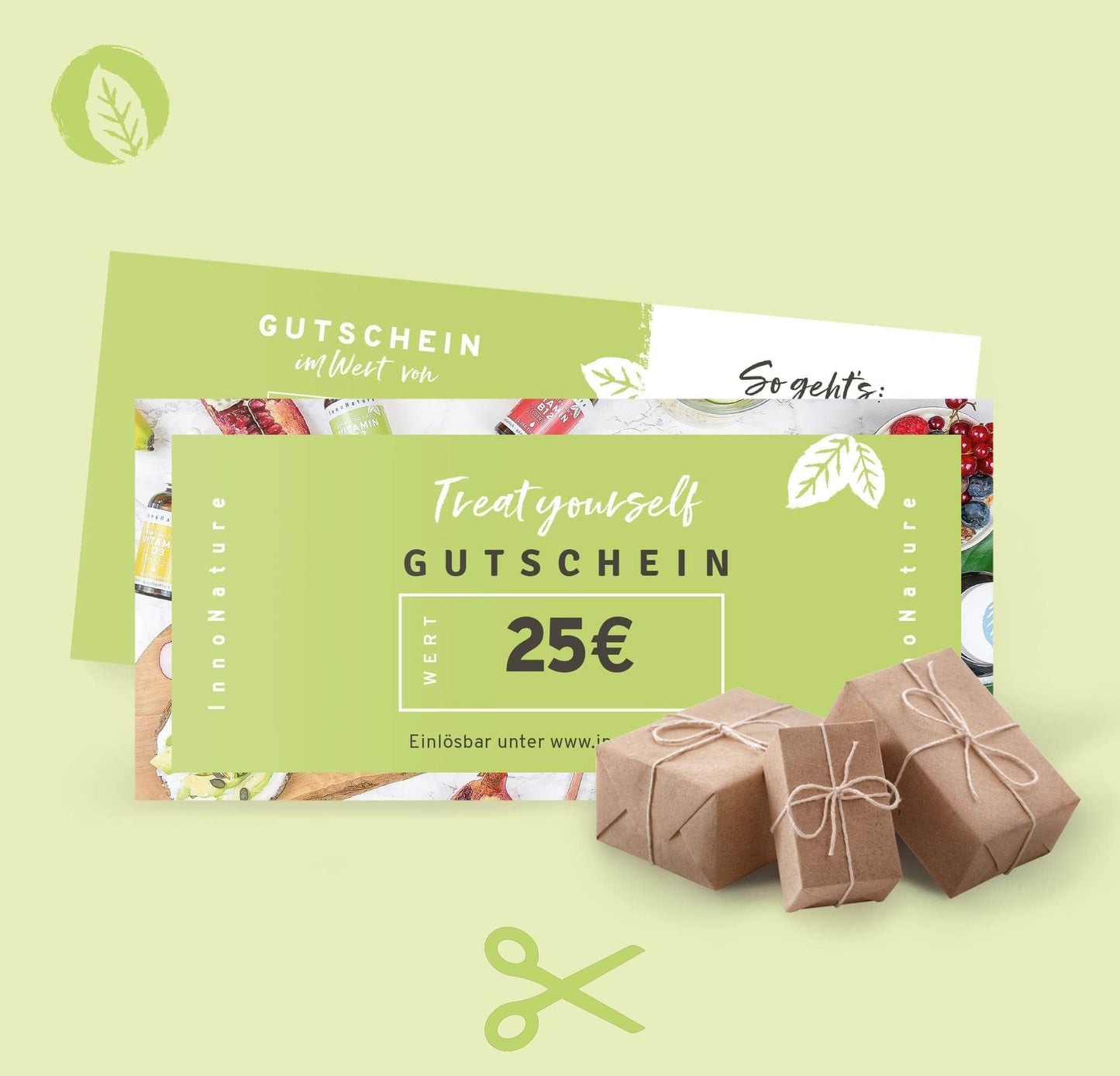 InnoNature Gutschein €25.00 PDF Gutschein zum SELBSTAUSDRUCKEN
