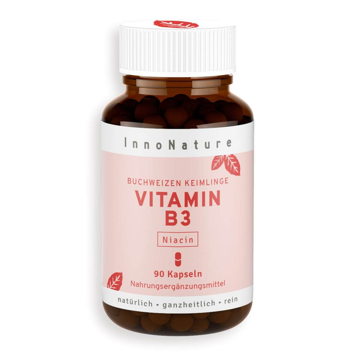 InnoNature Kapseln 1x 90 Kapseln Vitamin B3 Kapseln: Buchweizen Keimlinge