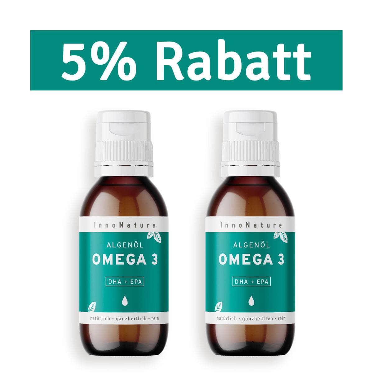InnoNature Kapseln 2x 100ml Omega 3 Algenöl