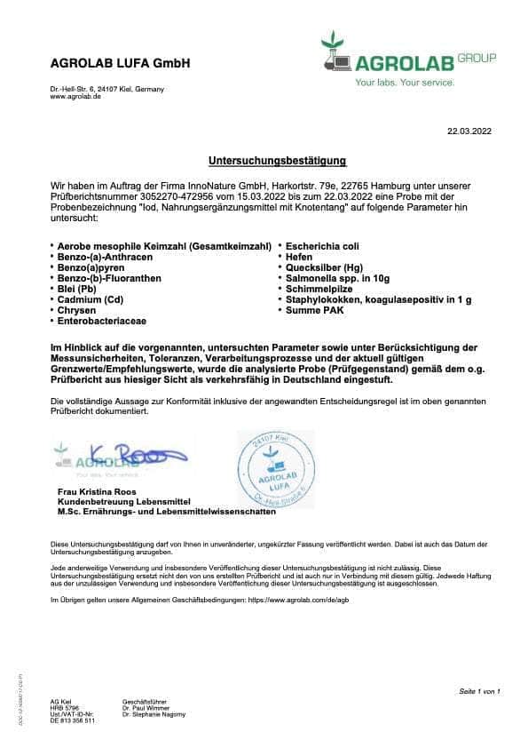 InnoNature Kapseln Bio Jod Kapseln: Knotentang