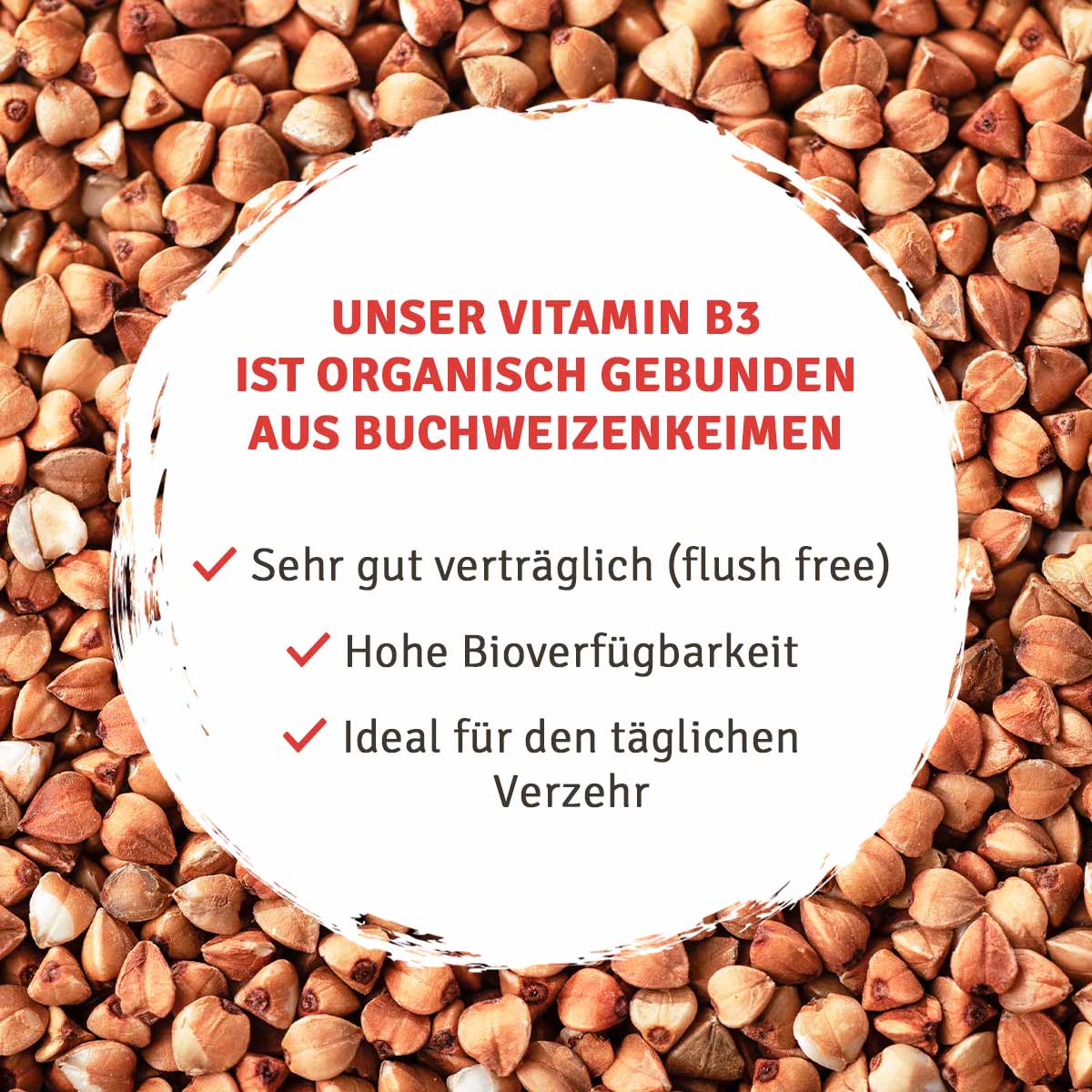 InnoNature Kapseln Buchweizen Keimlinge: Vitamin B3 Kapseln