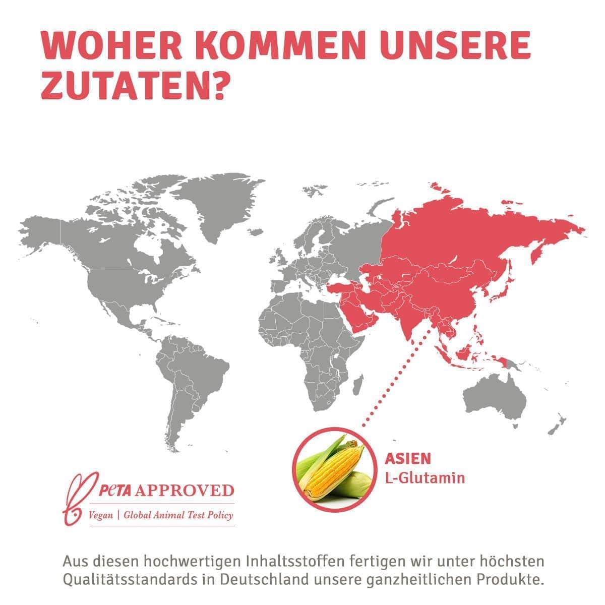 InnoNature Kapseln L-Glutamin: Aminosäure aus fermentiertem Mais