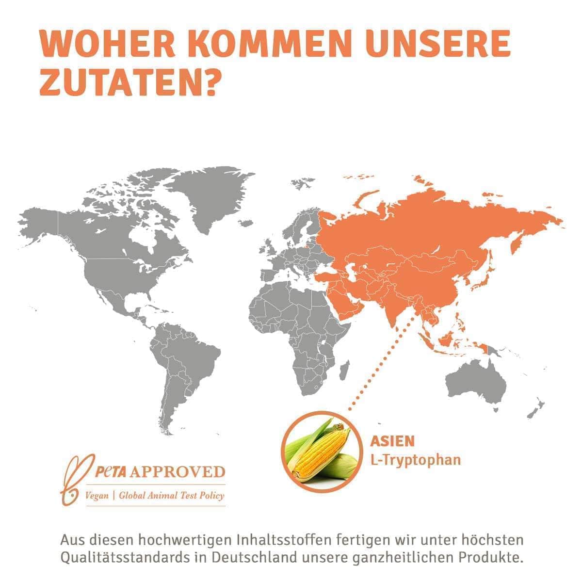 InnoNature Kapseln L-Tryptophan: Aminosäure aus fermentiertem Mais