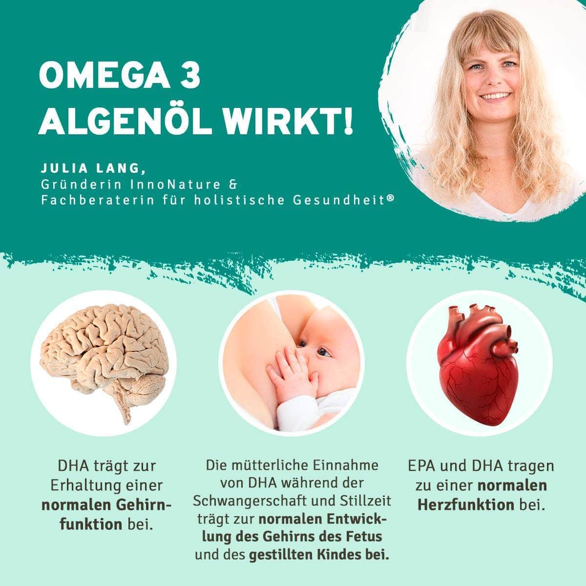 InnoNature Kapseln Omega 3 Algenöl
