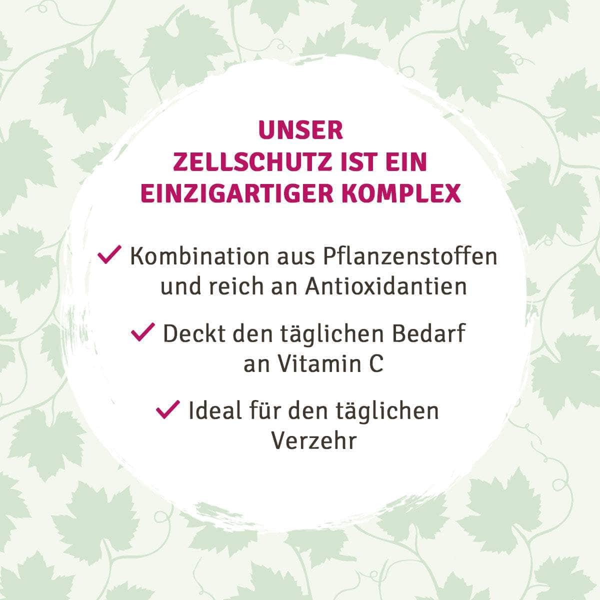 InnoNature Kapseln Zellschutz Kapseln: Trans-Resveratrol + OPC + L-Glutathion + Hagebutte + Citrus Bioflavonoide