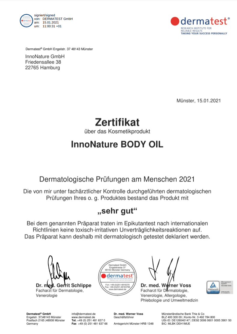InnoNature Öl 10ml Mini Bio Body Oil
