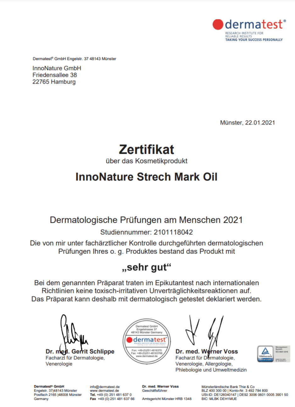 InnoNature Öl 10ml Mini Bio Stretch Mark Oil