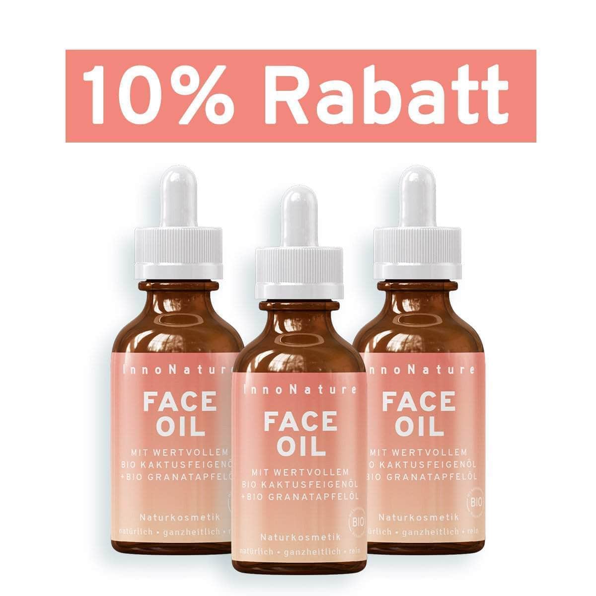 InnoNature Öl 3x30ml Bio Intensiv Face Oil