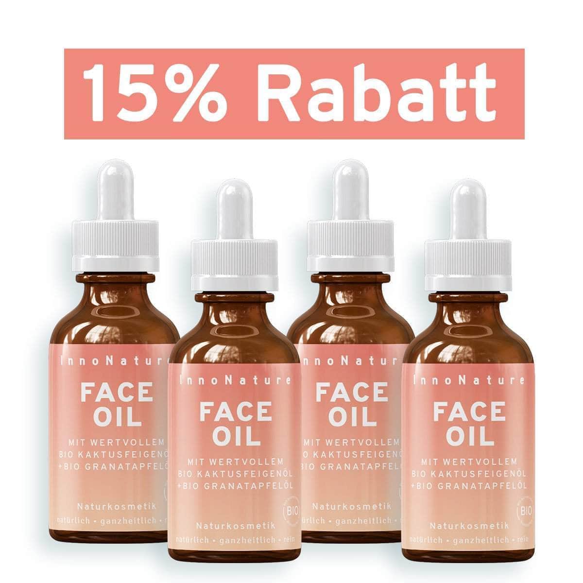 InnoNature Öl 4x30ml Bio Intensiv Face Oil