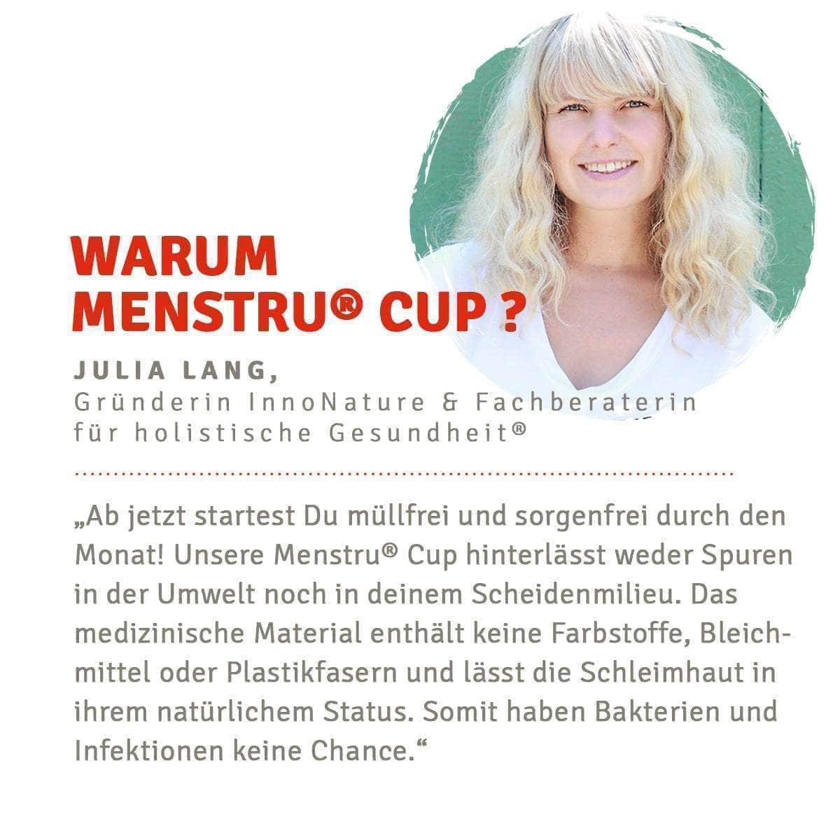 InnoNature Pflege Monatshygiene: Menstru® Cup (Menstruationstasse)