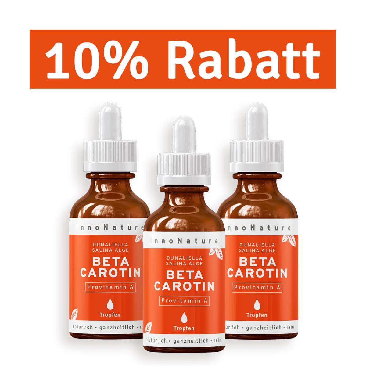 InnoNature Tropfen 3x 30ml Beta Carotin Tropfen