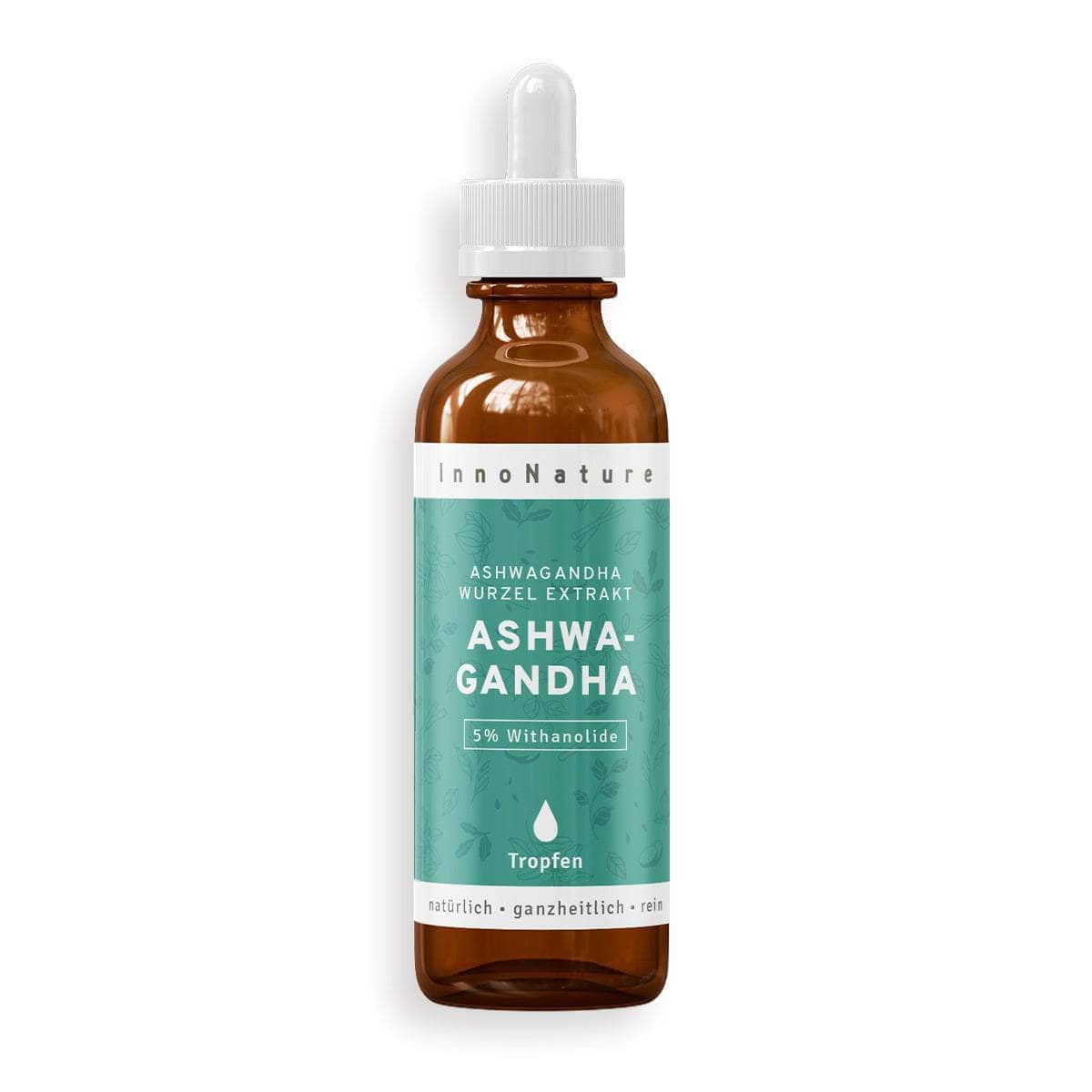InnoNature Tropfen 75ml Ashwagandha Wurzel Extrakt Tropfen
