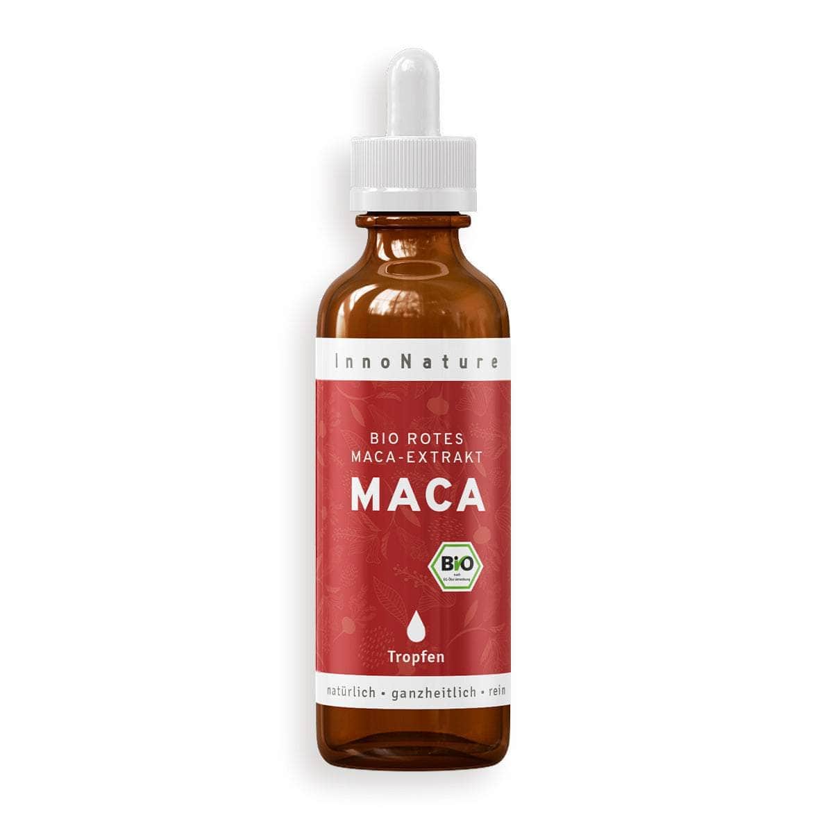 InnoNature Tropfen 75ml Bio rotes Maca-Extrakt Tropfen