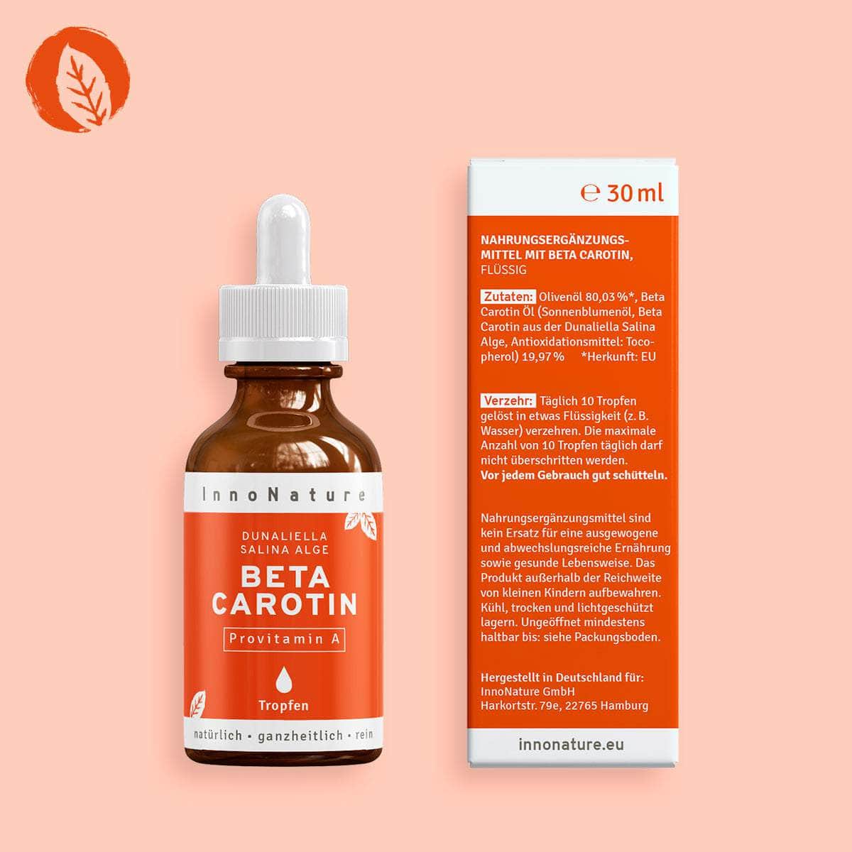 InnoNature Tropfen Beta Carotin Tropfen