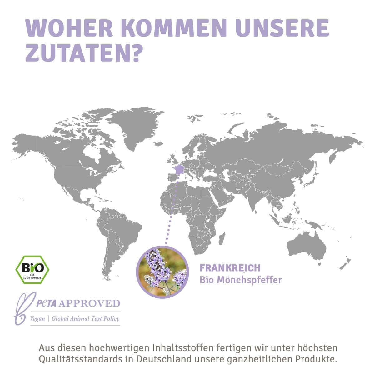 InnoNature Tropfen Bio Mönchspfeffer Extrakt Tropfen