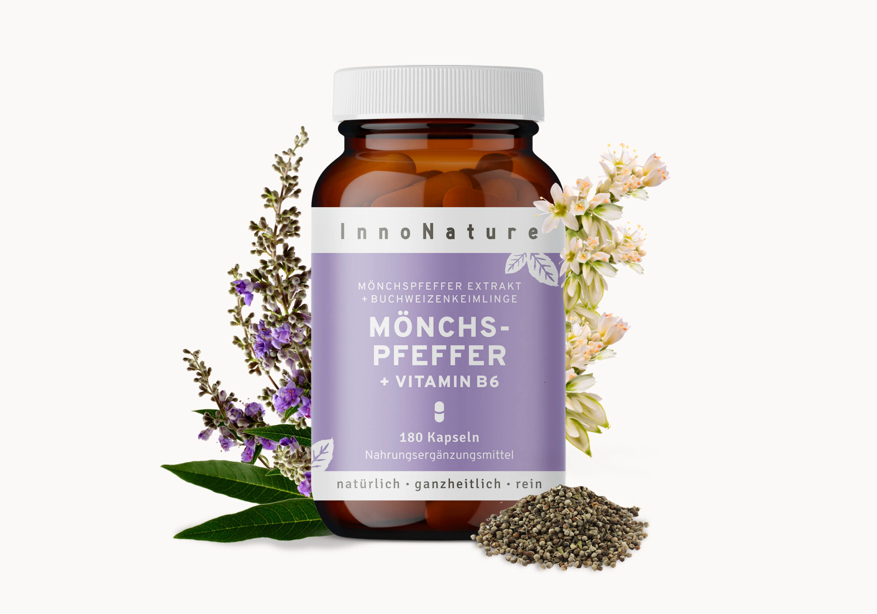 InnoNature Mönchspfeffer + Vitamin B6 Kapseln