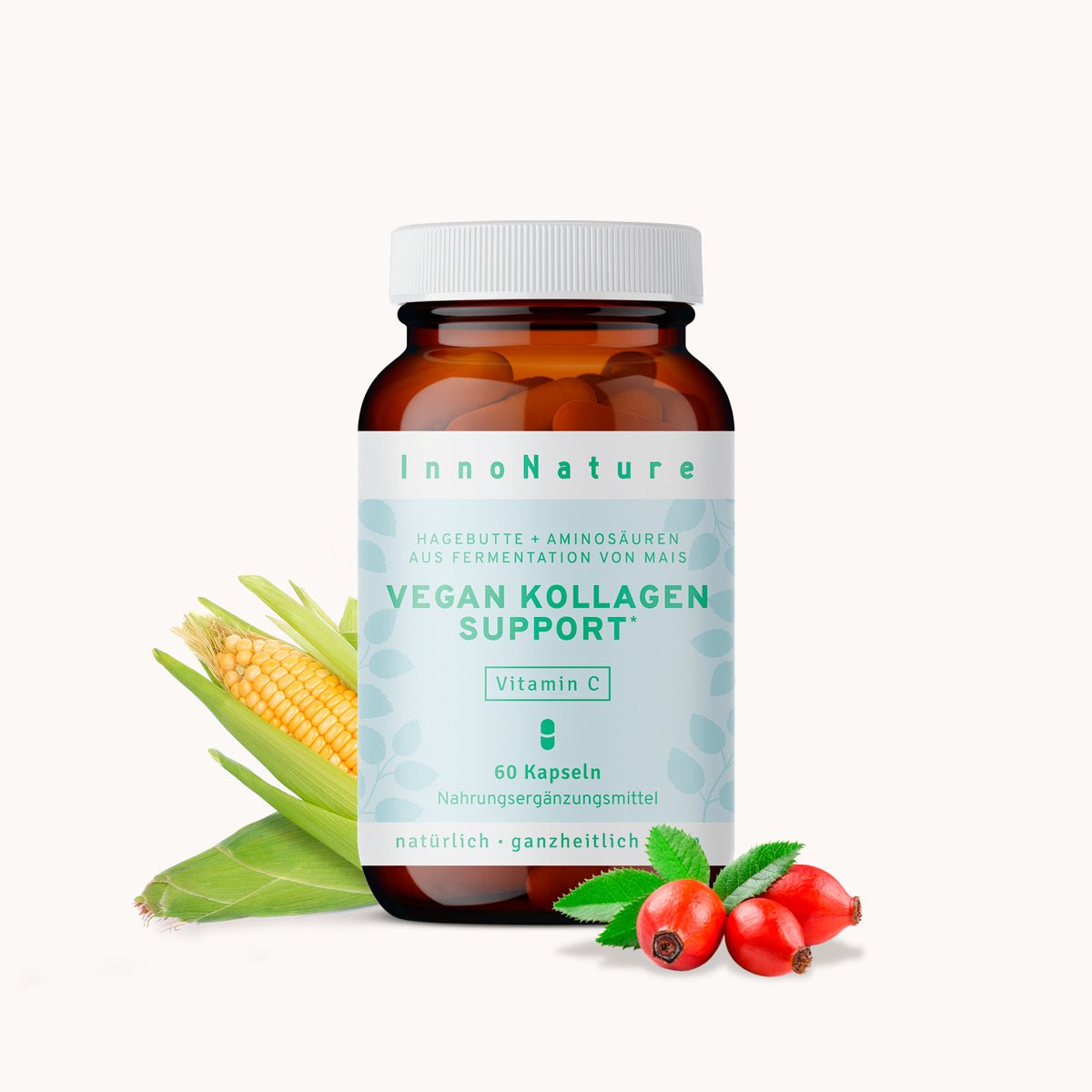 Vegan Kollagen Support capsules by InnoNature