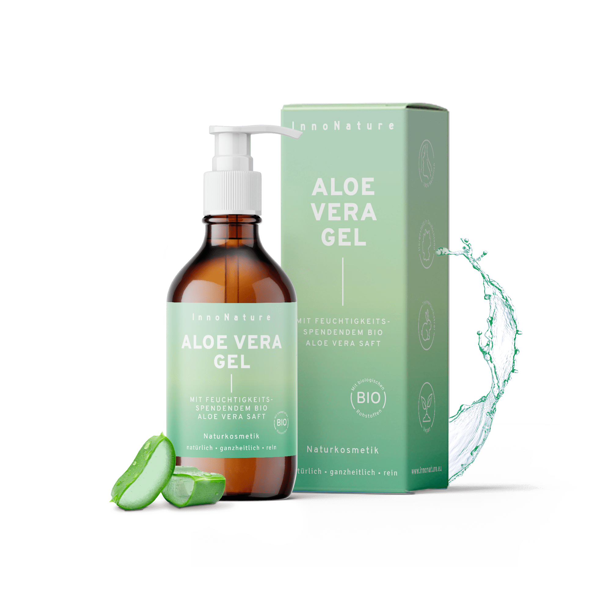 99% Aloe Vera Gel – 500 Ml, Tierversuchsfrei & Vegan – Beruhigend, Kühlend & Feuchtigkeitsspendend Für Alle Hauttypen