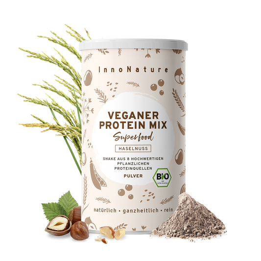  Bio Veganer Protein Mix Superfood Shake: Haselnuss 