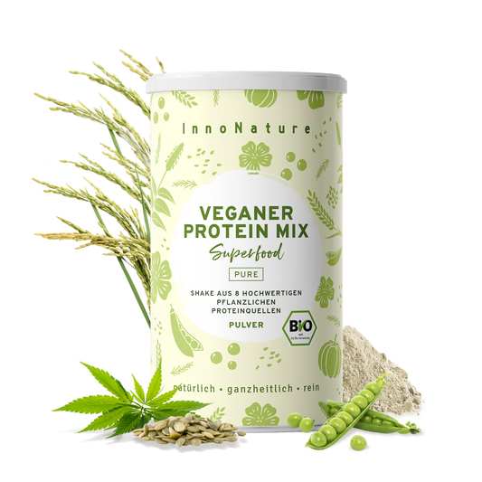  Bio Veganer Protein Mix Pure mit 74% Proteinanteil