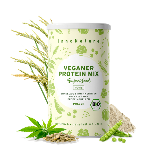  Bio Veganer Protein Mix Pure mit 74% Proteinanteil