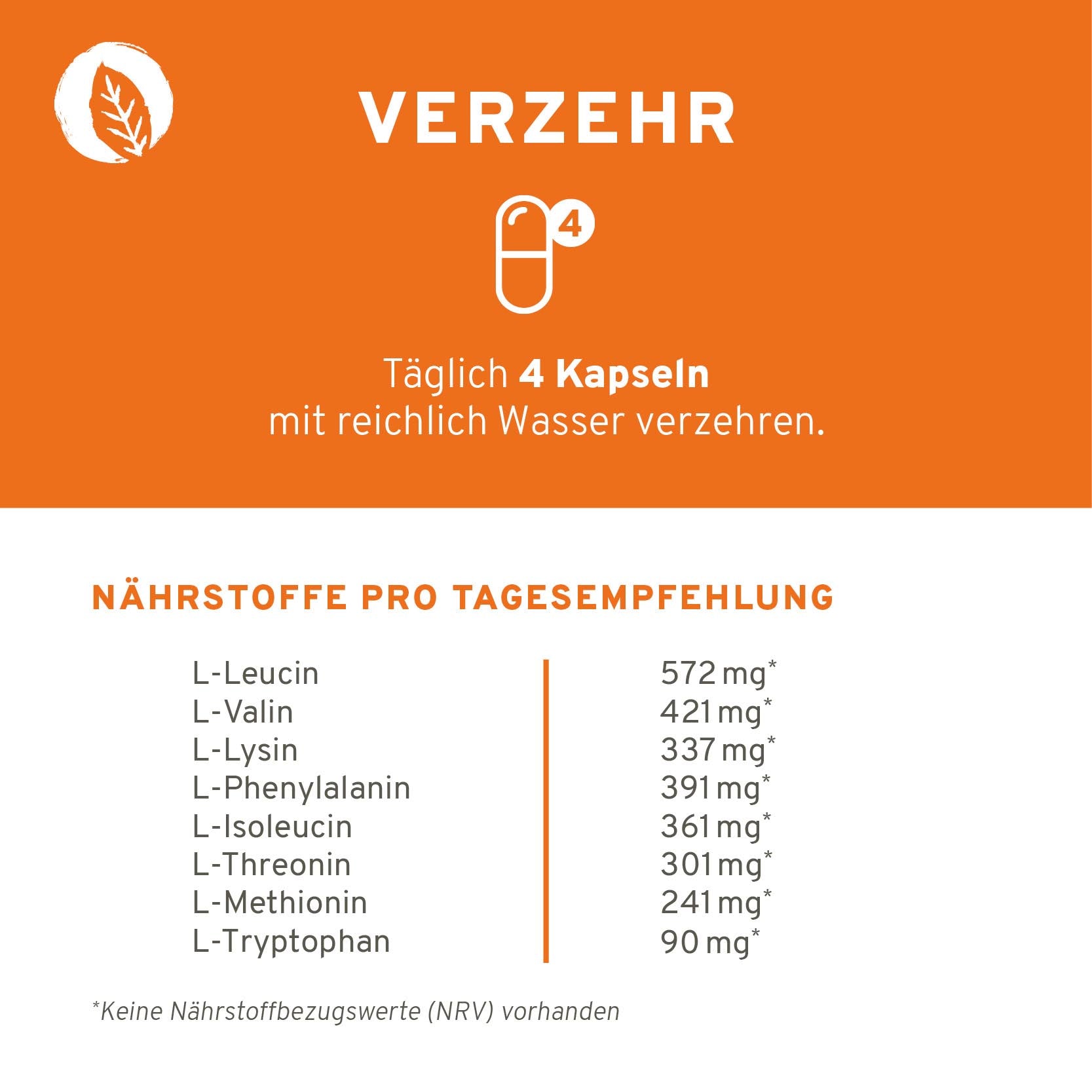Aminosäuren Komplex Kapseln