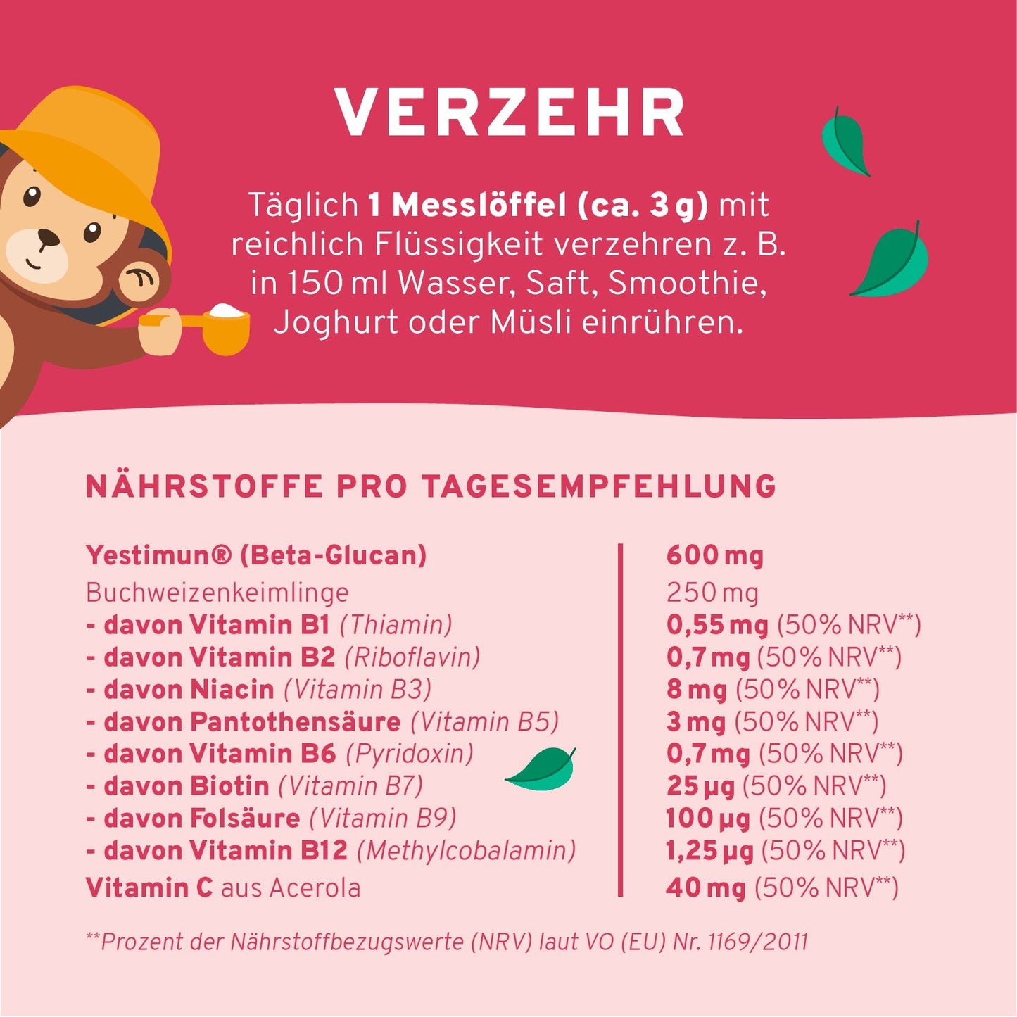Immun Kids Pulver Schoko + Banane