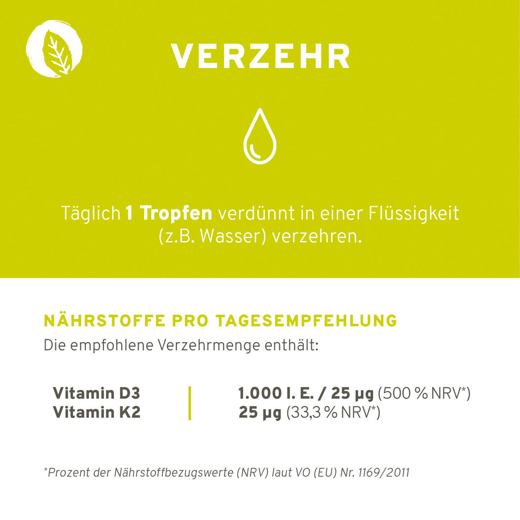 Vitamin D3 + K2 Tropfen