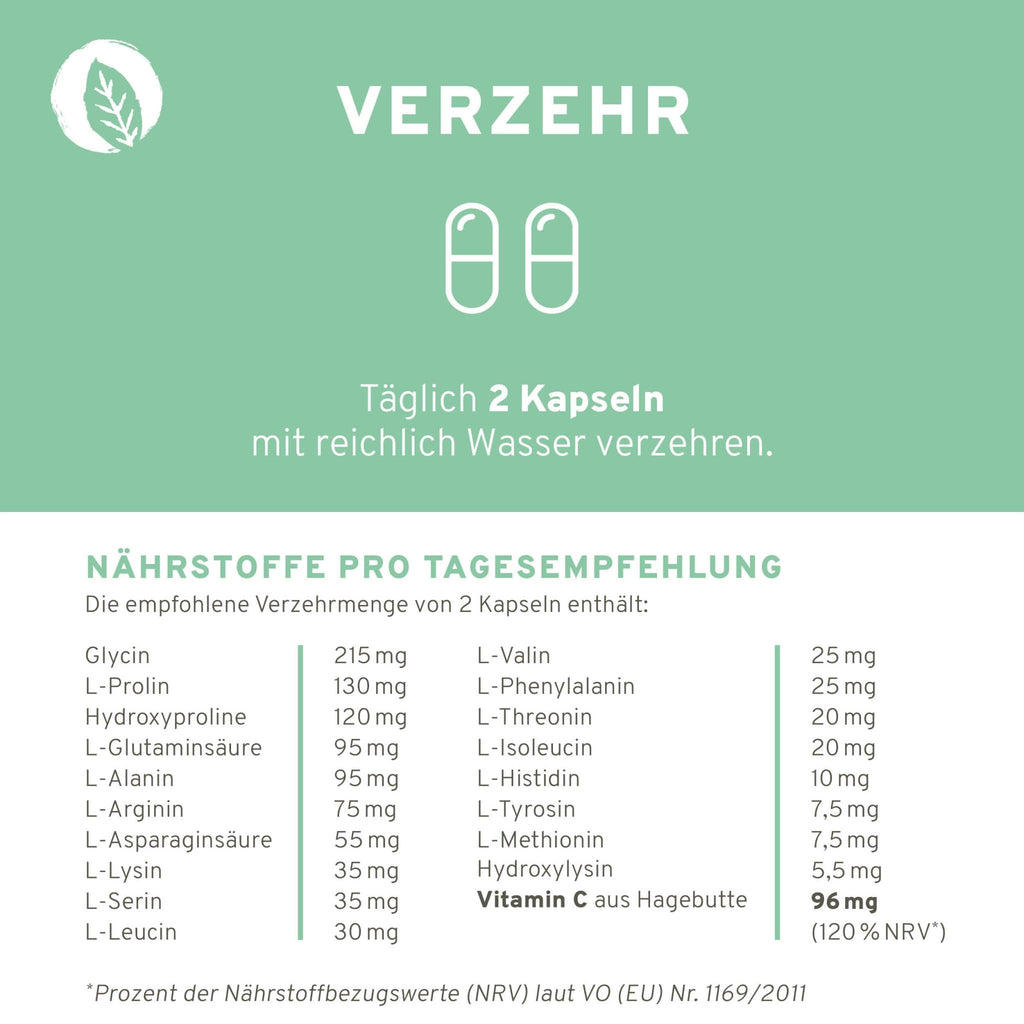 Vegan Kollagen Support Kapseln