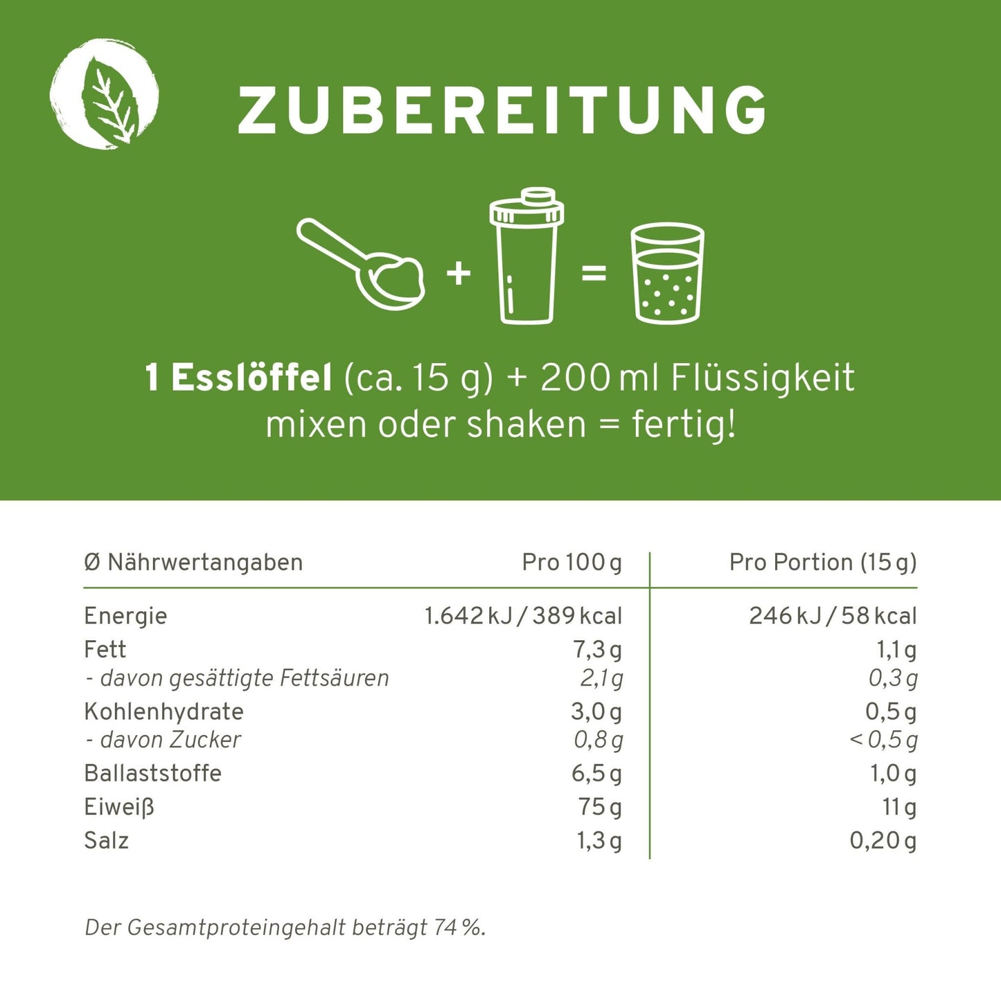 Bio Veganer Protein Mix Pure