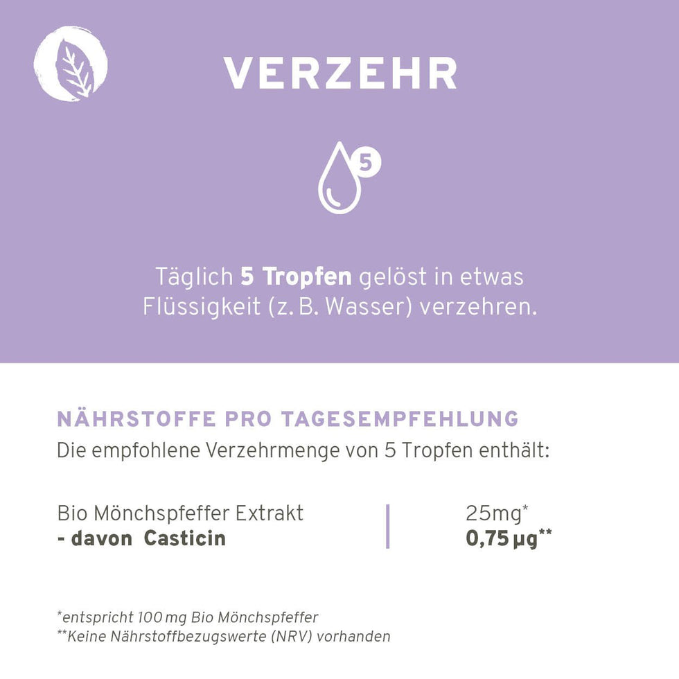 Bio Mönchspfeffer Tropfen