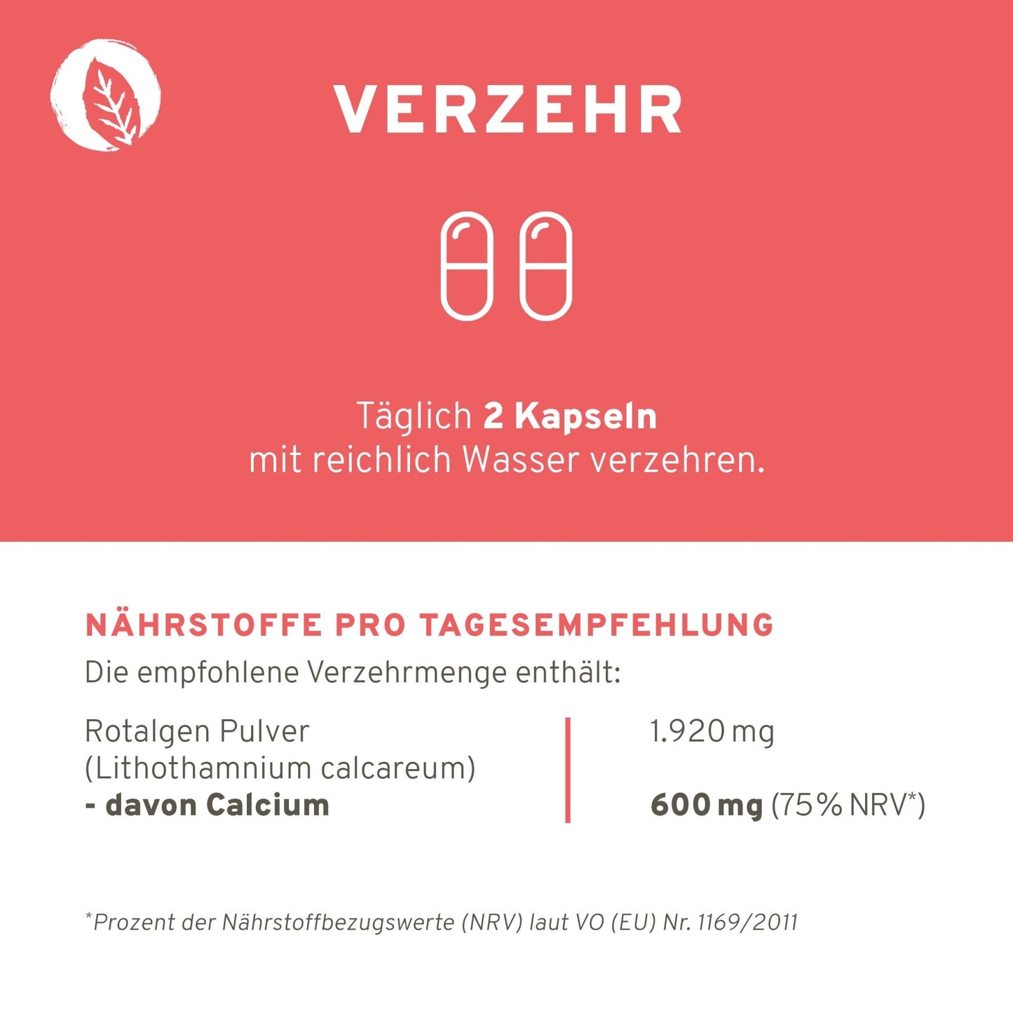 Calcium Kapseln: Natürliches Calcium aus der Rotalge