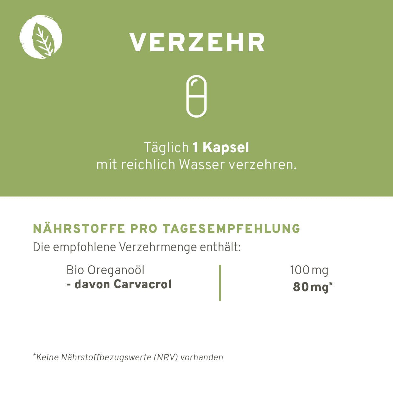 Bio Oreganoöl Kapseln