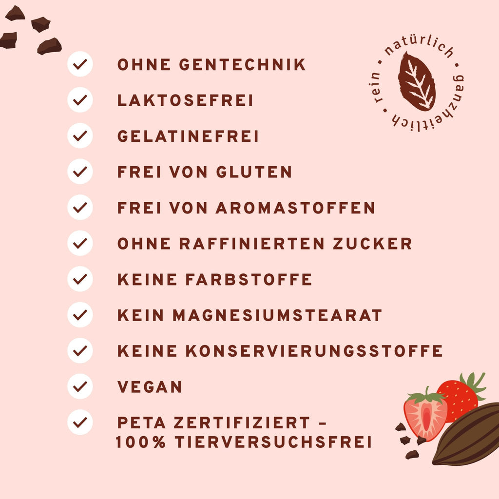 Menstru® Chocbar: Veganer Schokoladenriegel mit Vitamin B6, Eisen und Maca