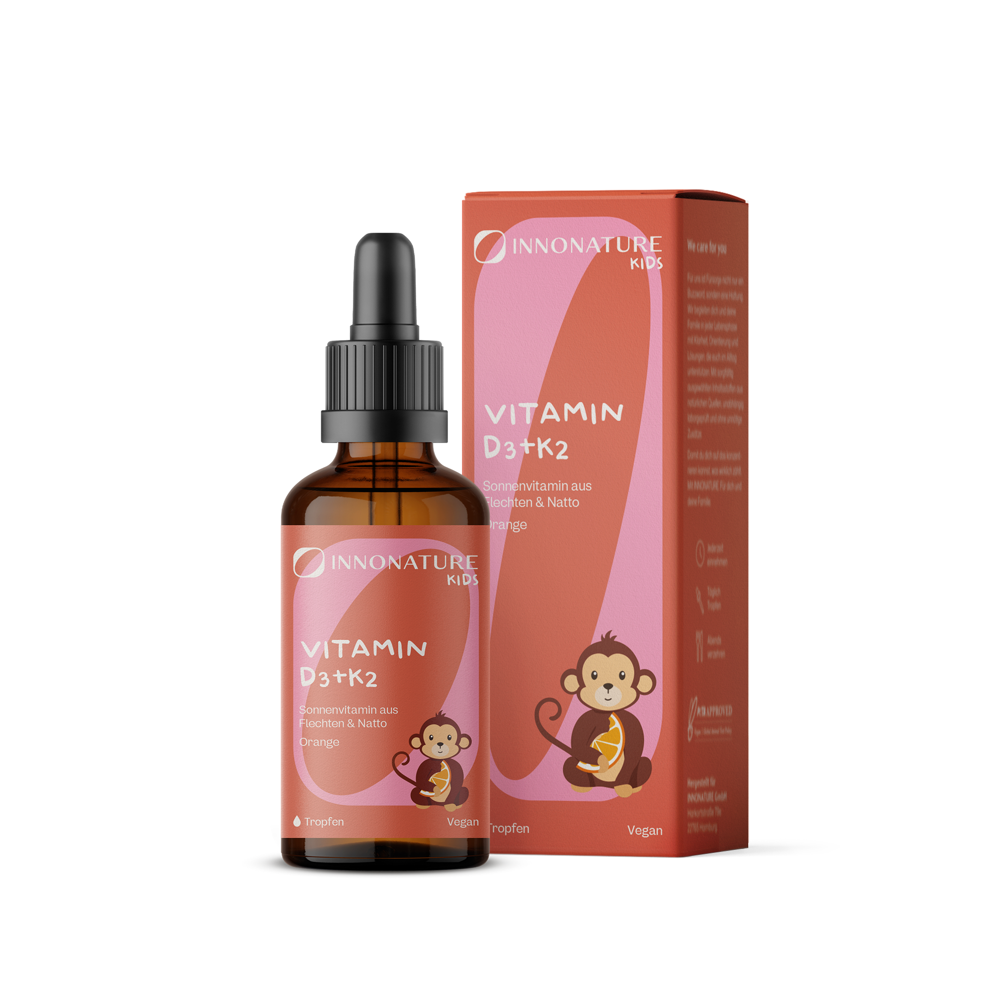 Vitamin D3 + K2 Kids Tropfen Orange 10 ml