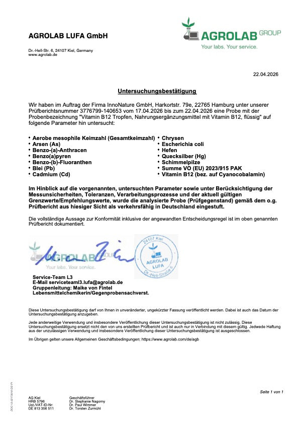 Methylcobalamin: Vitamin B12 Tropfen
