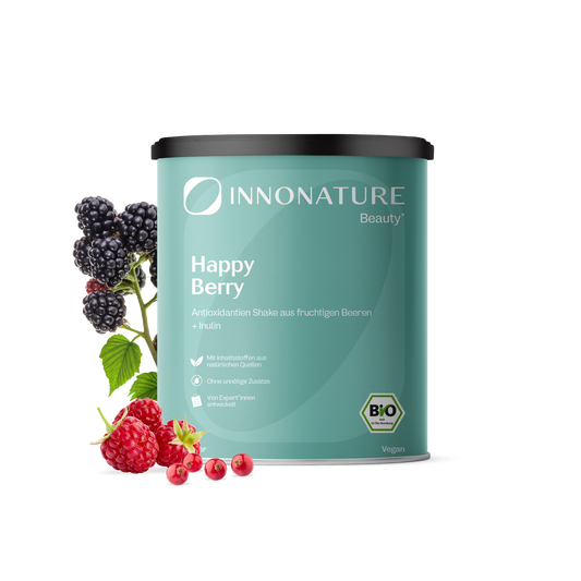  Bio Happy Berry Superfood Pulver: Antioxidantienshake aus Beerenpulver
