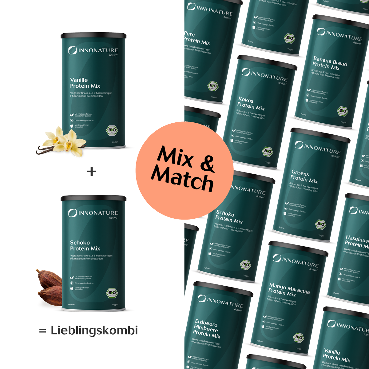 Vegan Protein Set: Wähle Deine 2 Lieblingssorten