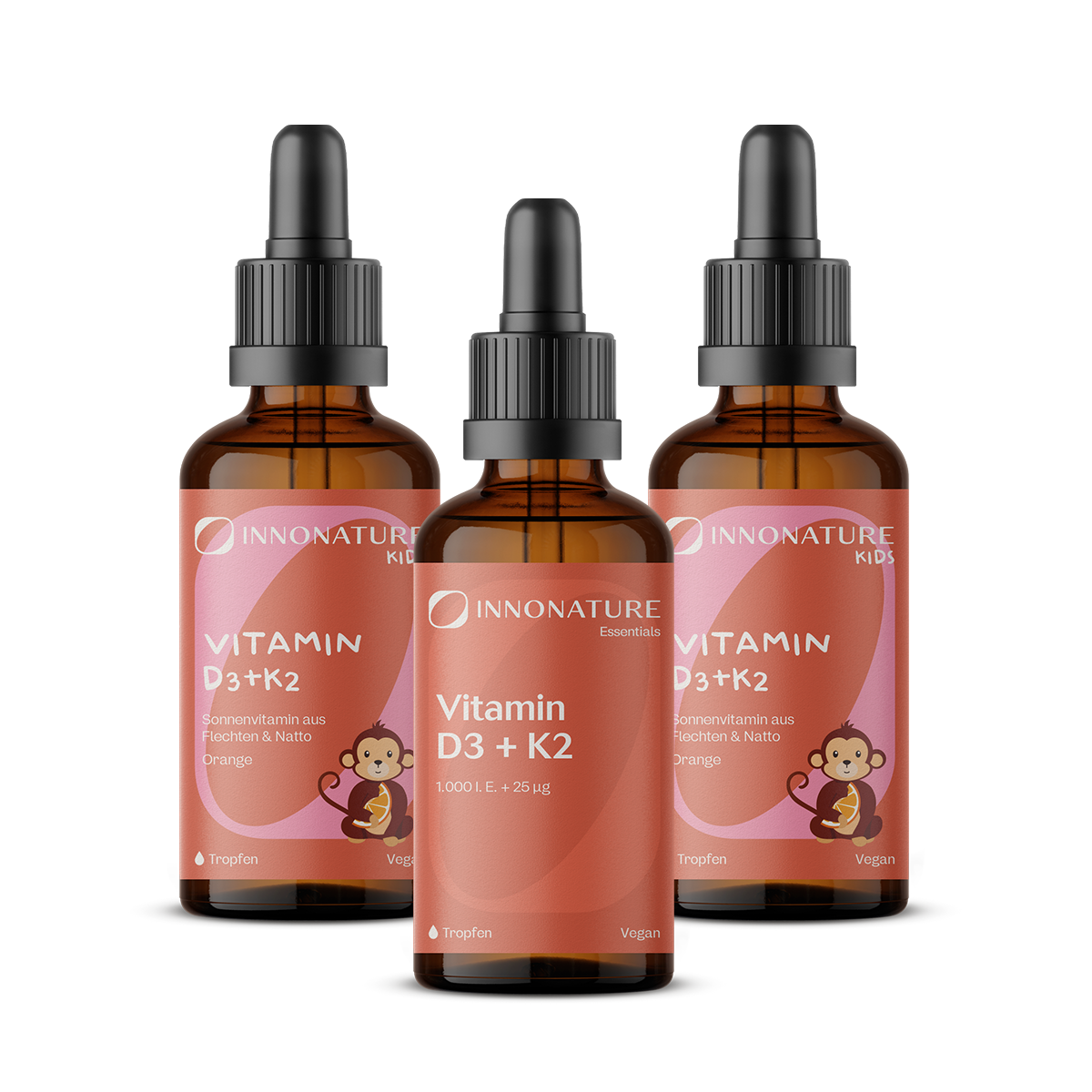 Vitamin D3 + K2 Family Paket