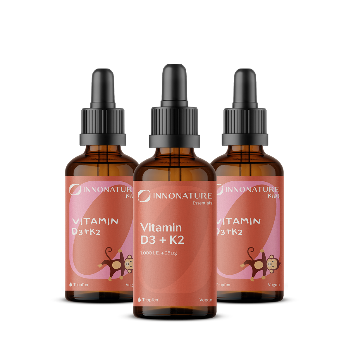 Vitamin D3 + K2 Family Paket
