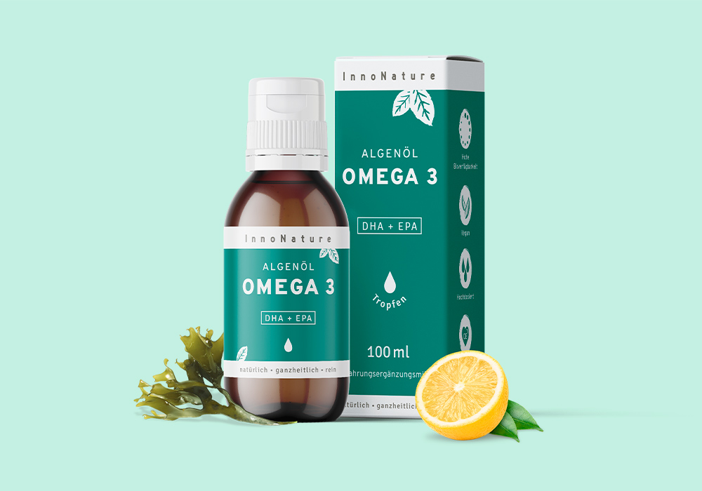 InnoNature Omega 3 Algenöl.