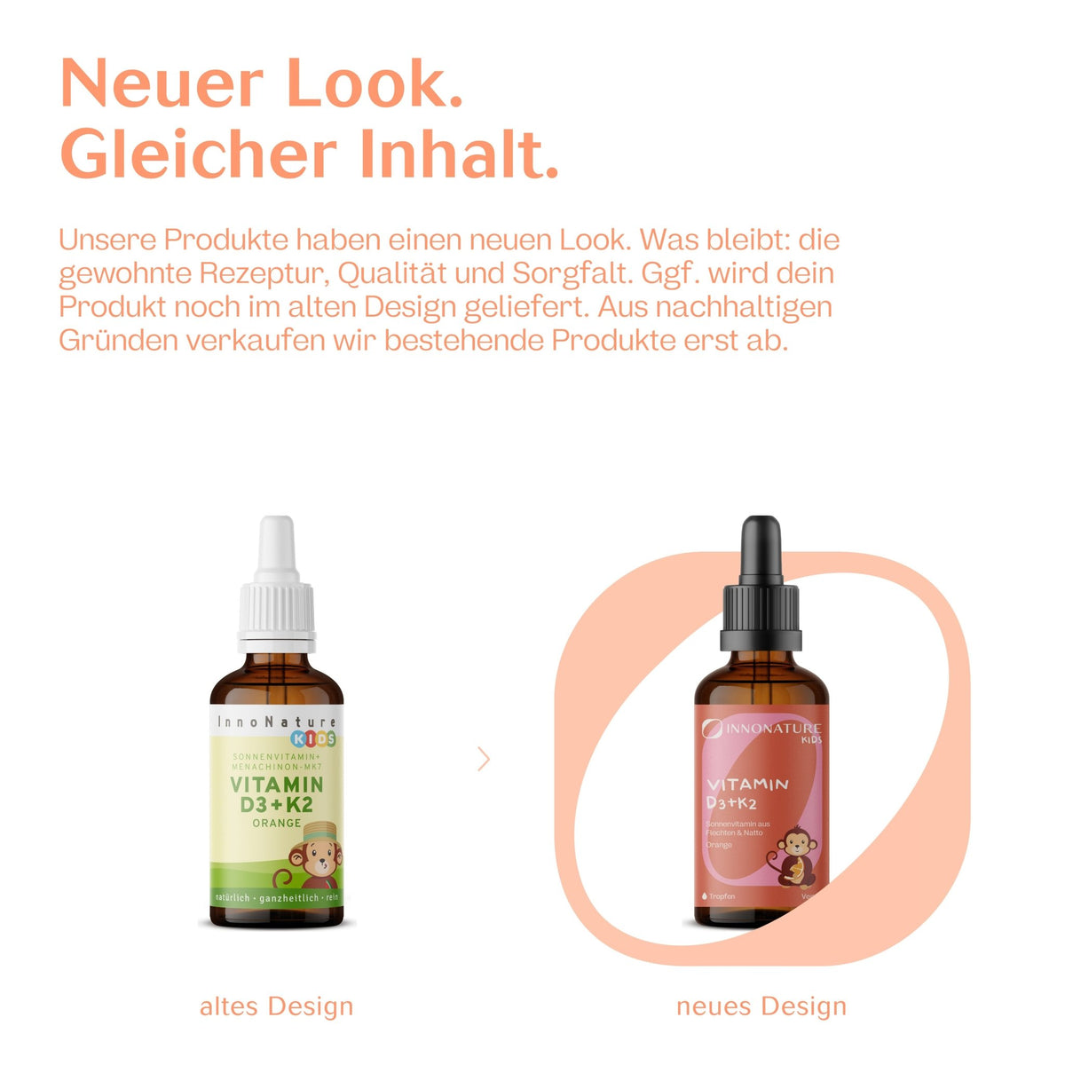 Vitamin D3 + K2 Kids Tropfen Orange - Aus natürlichen Inhaltsstoffen - Vegan & ohne Tierversuche - Entwickelt von Expertinnen
