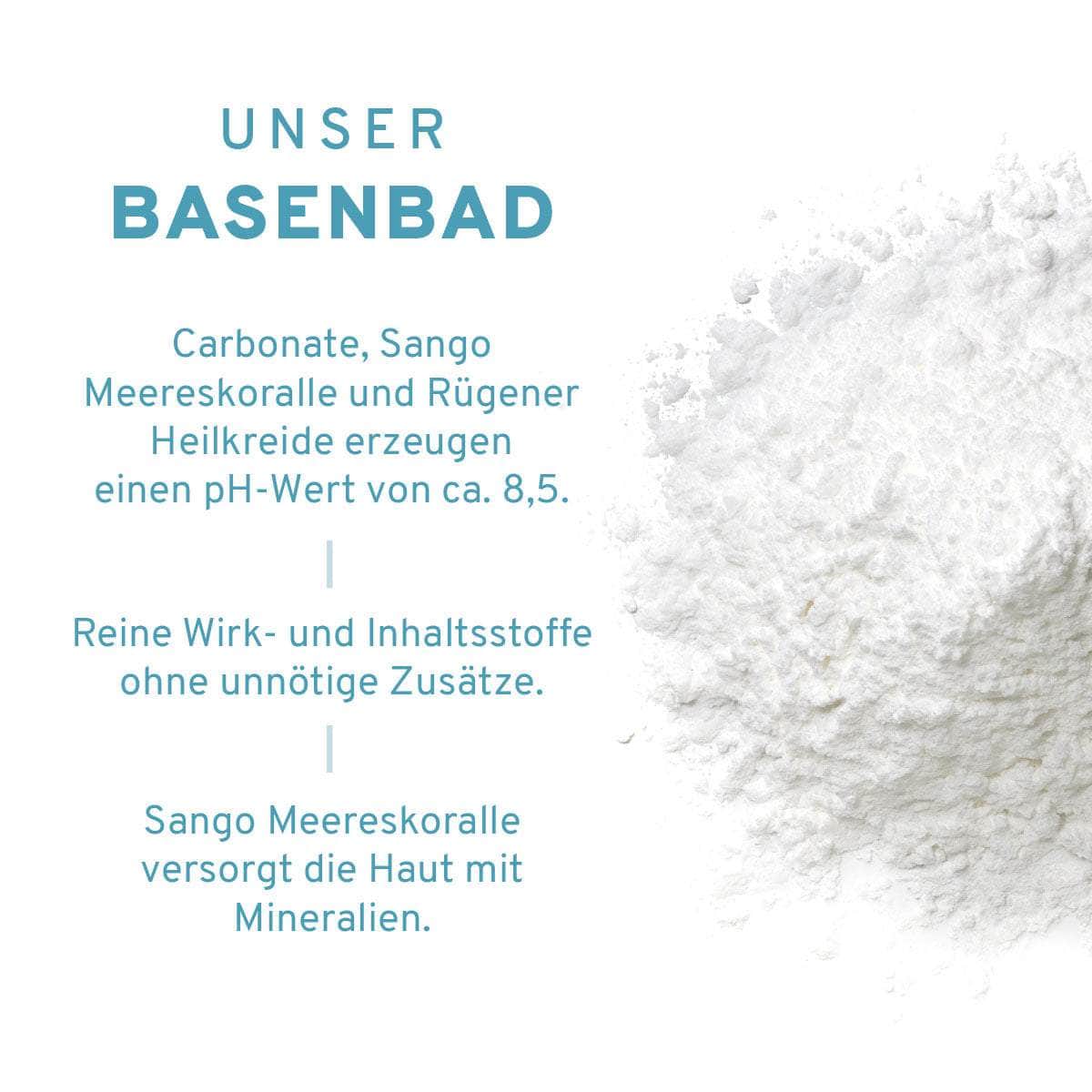 InnoNature Bad 60 g Mini Basenbad mit Sango Meereskoralle + Rügener Kreide
