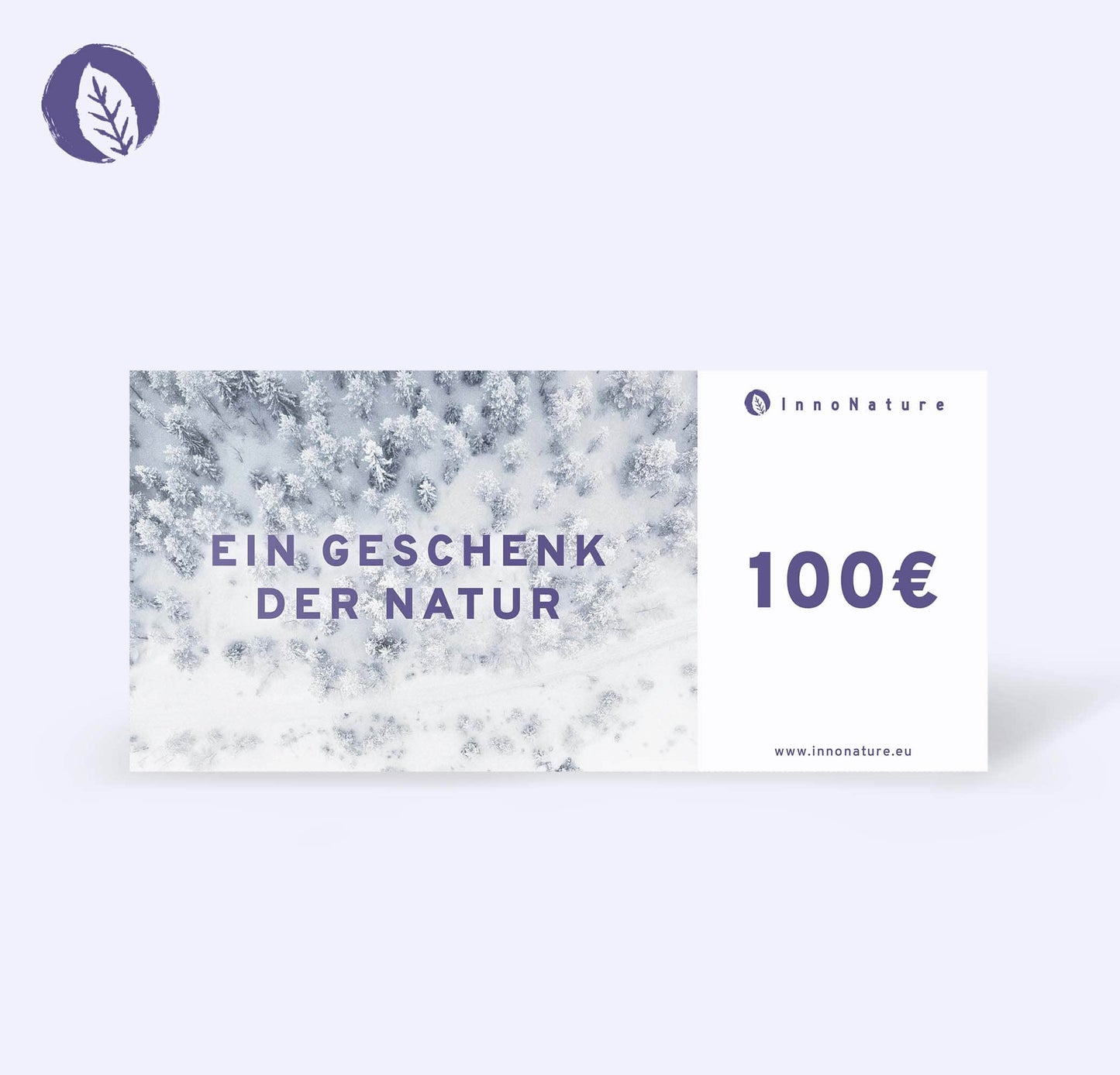 InnoNature Gift Cards €100.00 Winterdesign 2 PDF Gutschein zum SELBSTAUSDRUCKEN