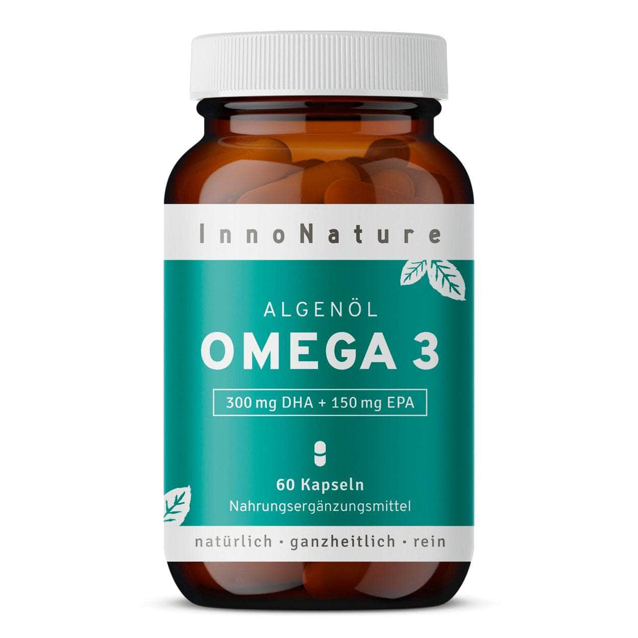 InnoNature Kapseln 1x 2-Monatsvorrat (60 Kapseln) Omega 3 2:1 DHA/EPA 60 Kapseln