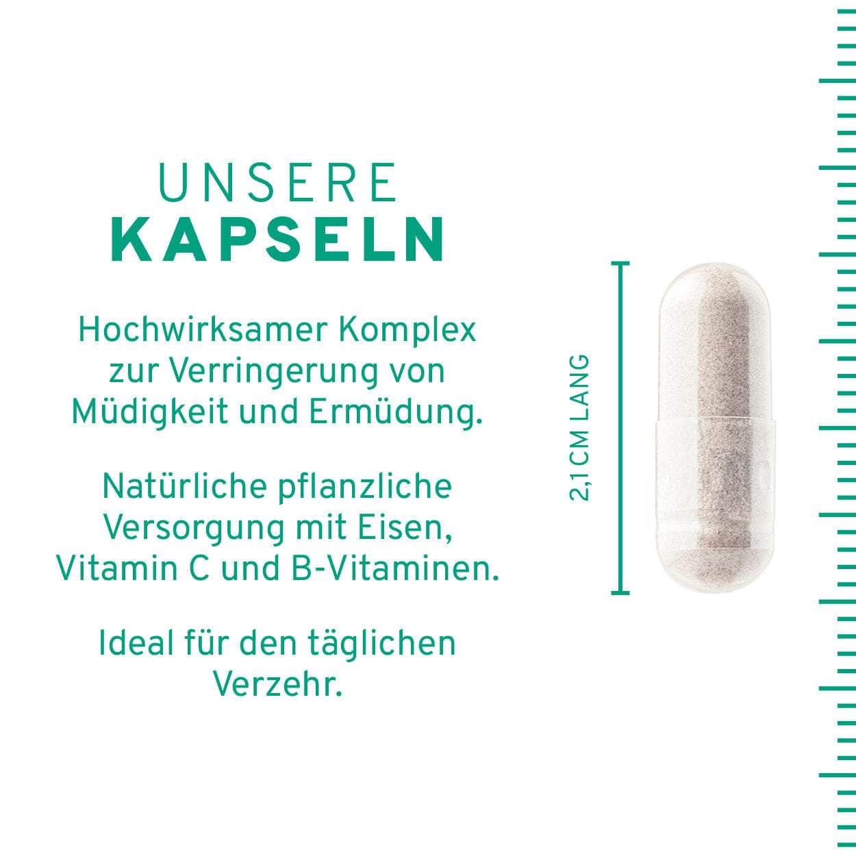 InnoNature Kapseln 1x Monatsvorrat (60 Kapseln) Anti Müdigkeit Kapseln