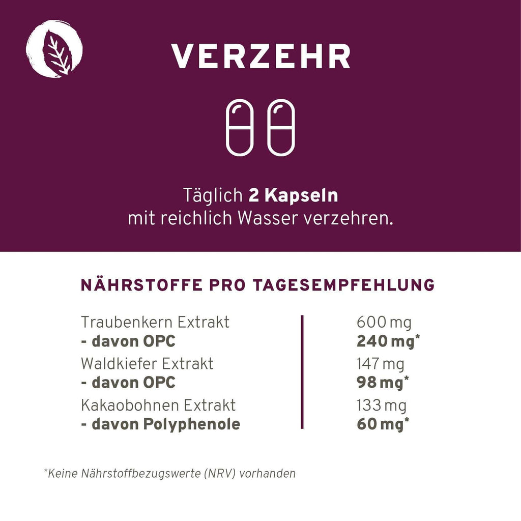 InnoNature Kapseln 1x Monatsvorrat (60 Kapseln) OPC KOMPLEX Kapseln