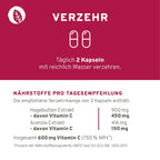 InnoNature Kapseln 1x Zweimonatsvorrat (120 Kapseln) Vitamin C Kapseln