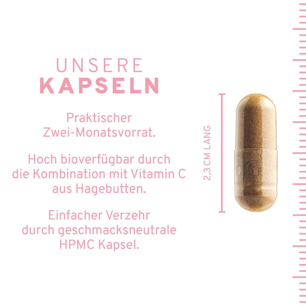 InnoNature Kapseln Eisen Kapseln (2-Monatsvorrat)