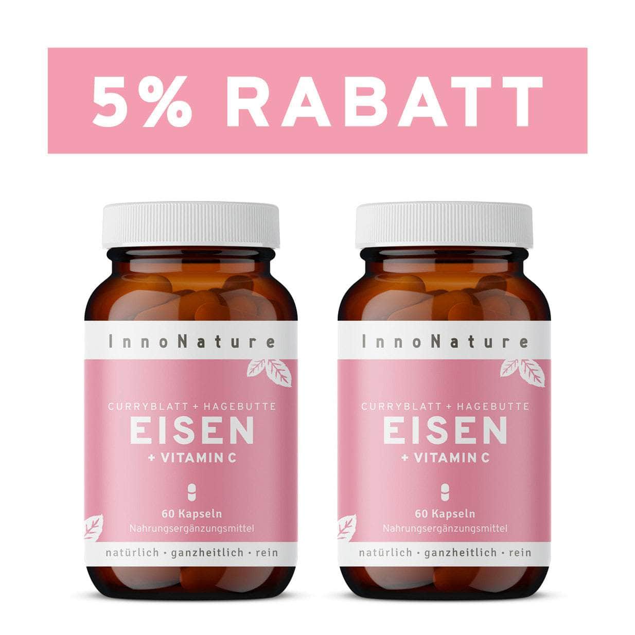 InnoNature Kapseln Eisen Kapseln (2-Monatsvorrat)